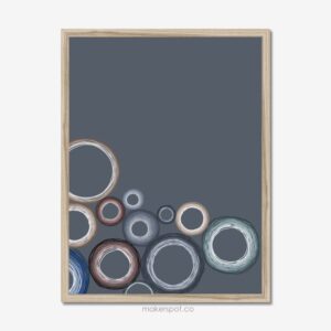 Makerspot Christian Wall Art The Potter And The Clay Blue Poster