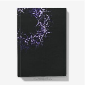 Makerspot Hardcover Journal Crown Of Thorns Personalized Back Purple Notebook