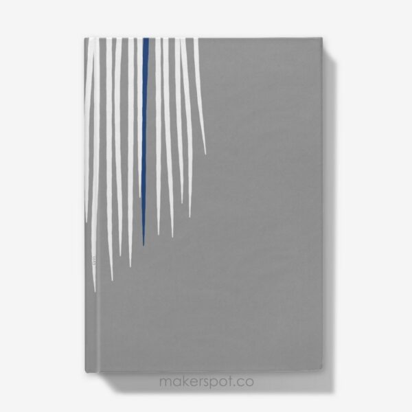 Makerspot Hardcover Journal The Fringe Personalized Grey Notebook